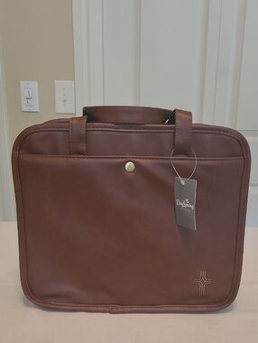 Brown Organizational Tote Bag